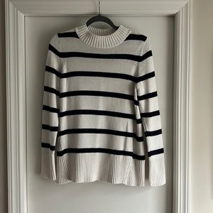 Gap striped mockneck sweater